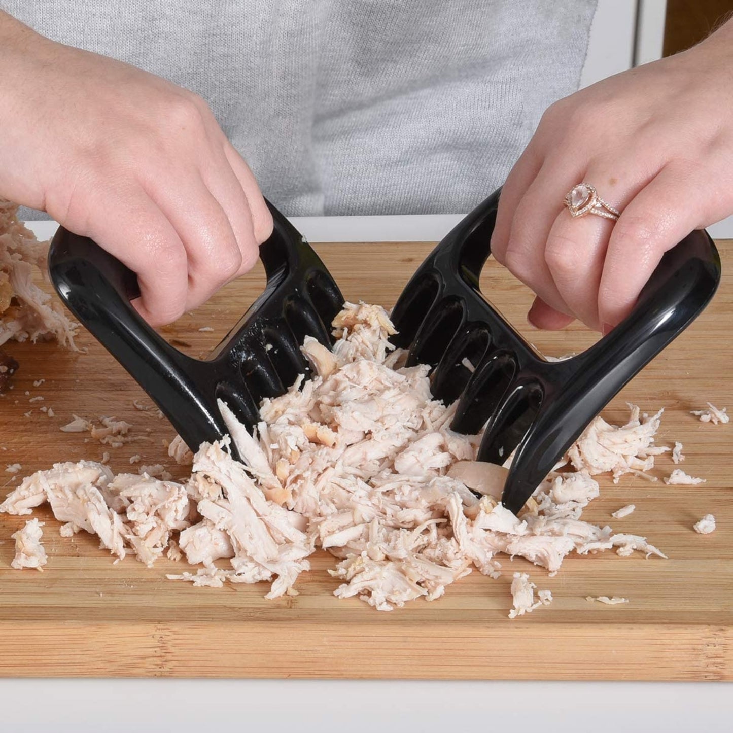 BBQ Meat Shredder Claws, 1-Pair, Black