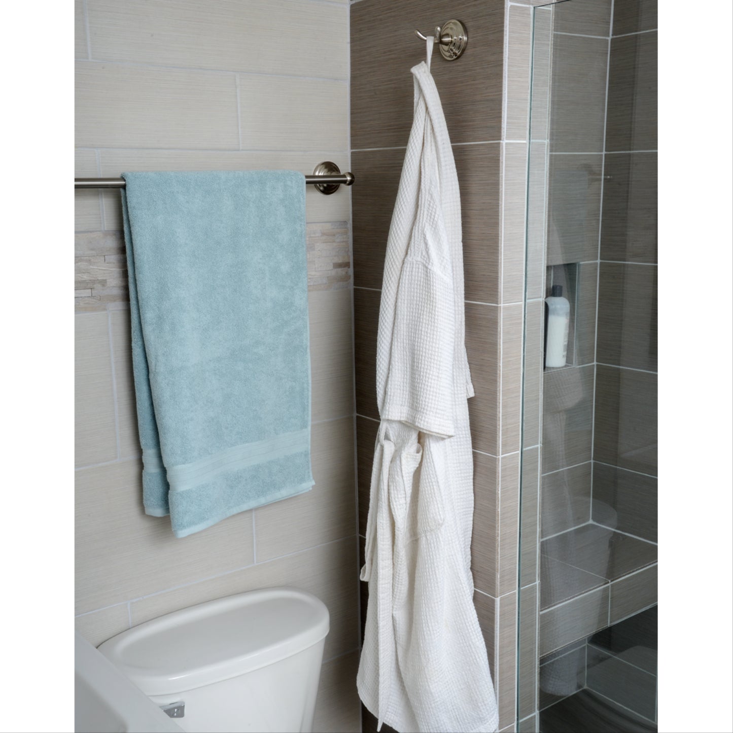 South Main Hardware Elm Collection Robe Hook, Satin Nickel, 1-Pack