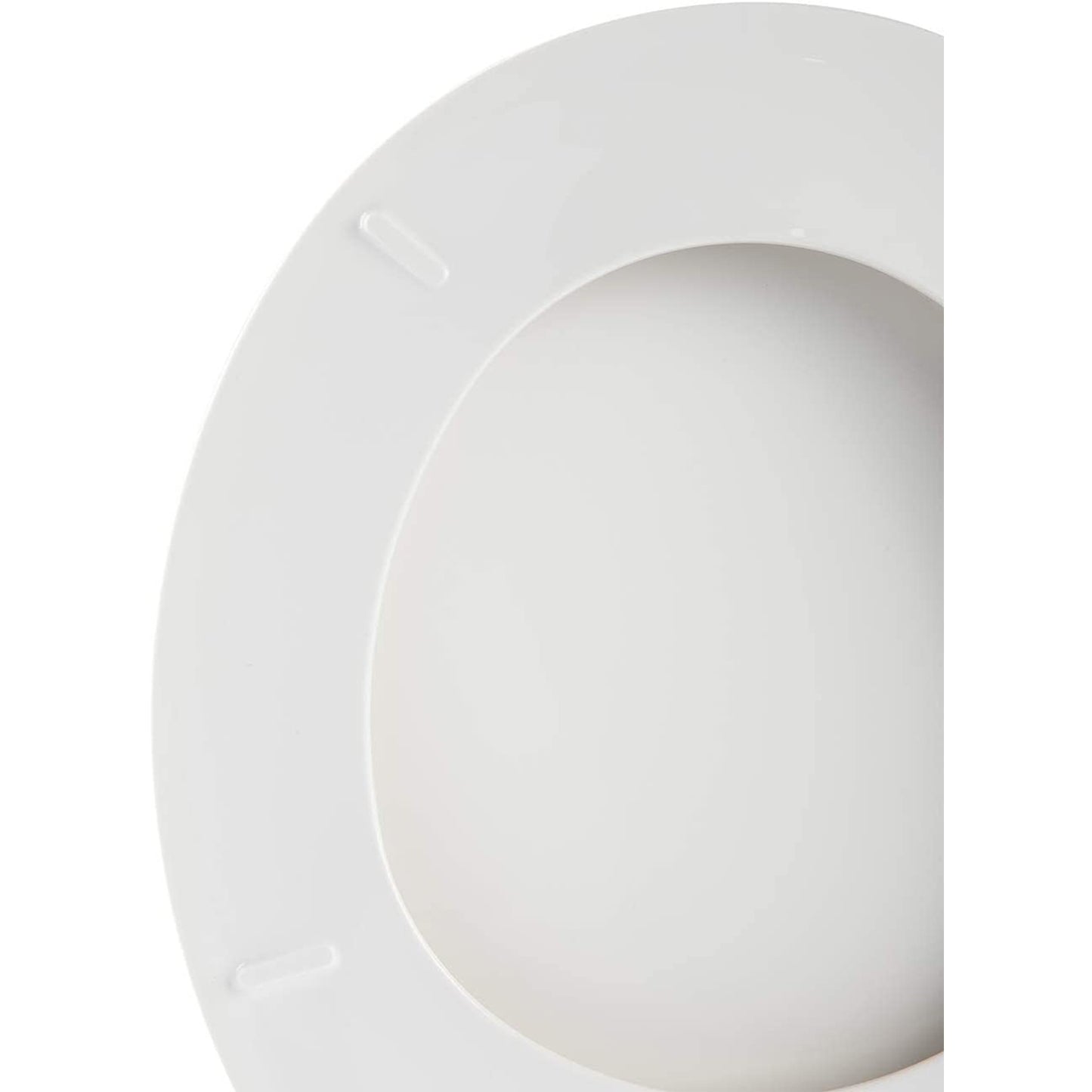 Hausen Economy Toilet Seat, Round, White, 1-Pack