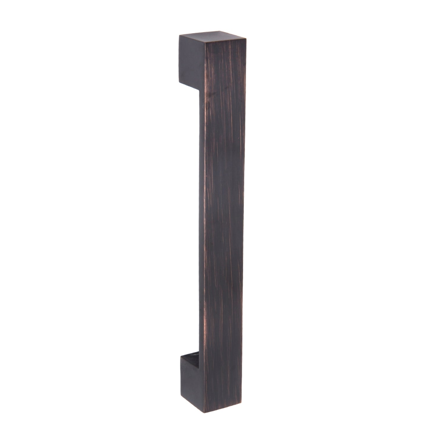 South Main Hardware Short Modern Cabinet Handle, 7.68" Length (6.4" Hole Center), Oil Rubbed Bronze, 10-Pack