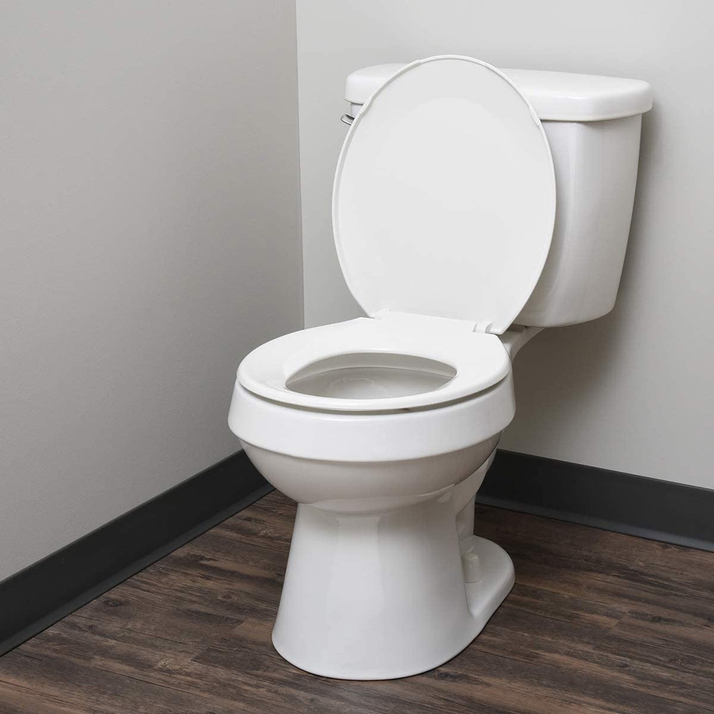 Hausen Economy Toilet Seat, Round, White, 1-Pack
