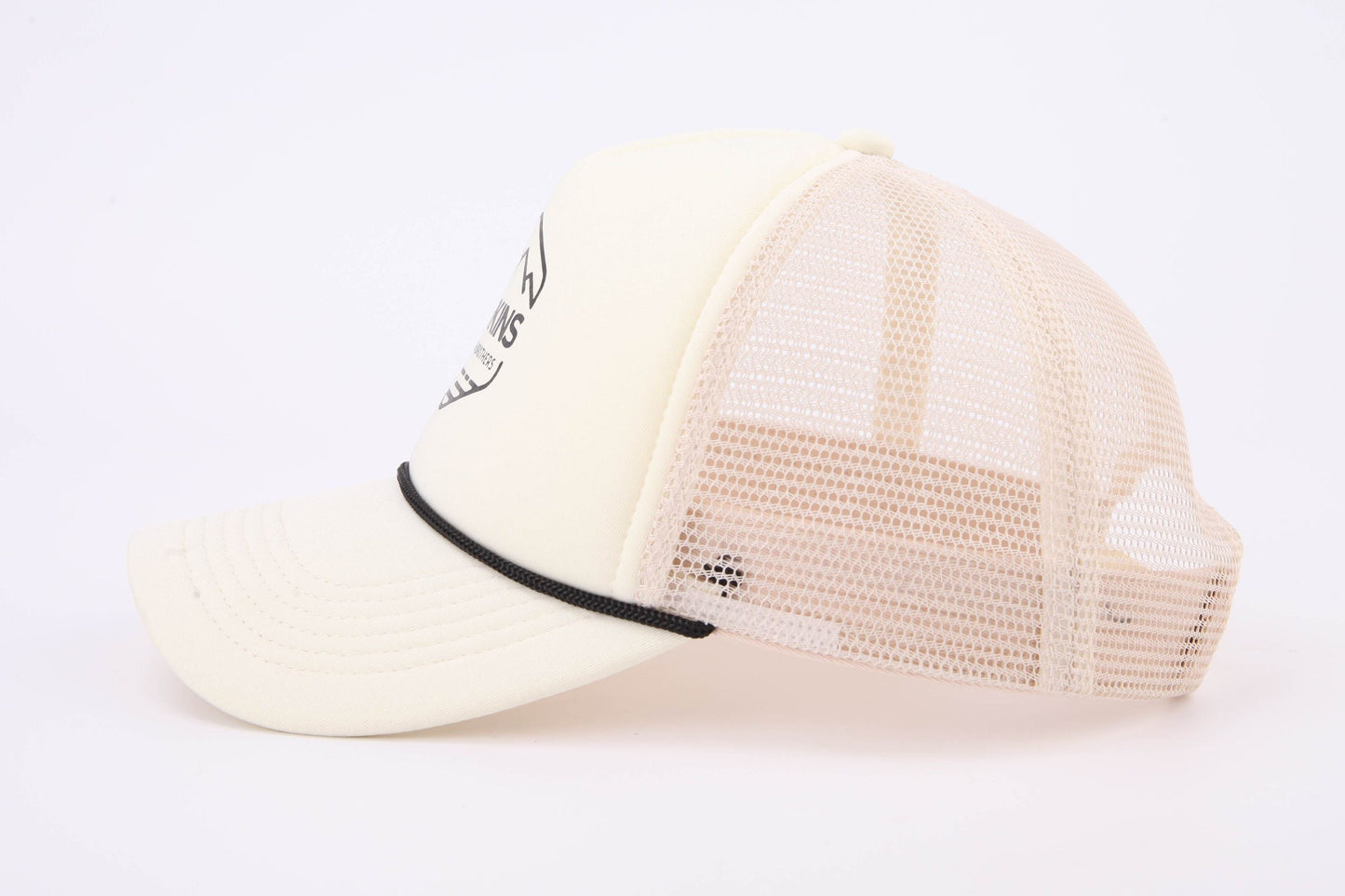 Perkins Builder Brothers Foam Snapback Trucker Hat, Cream