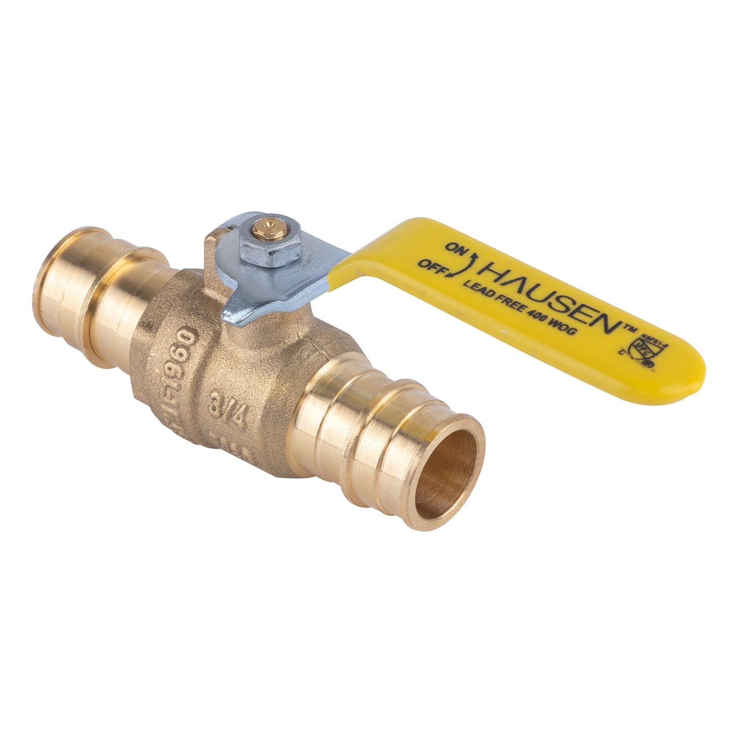 Hausen 3/4-inch PEX Standard Port Brass Ball Valve with PEX Expansion Connection, 1-Pack