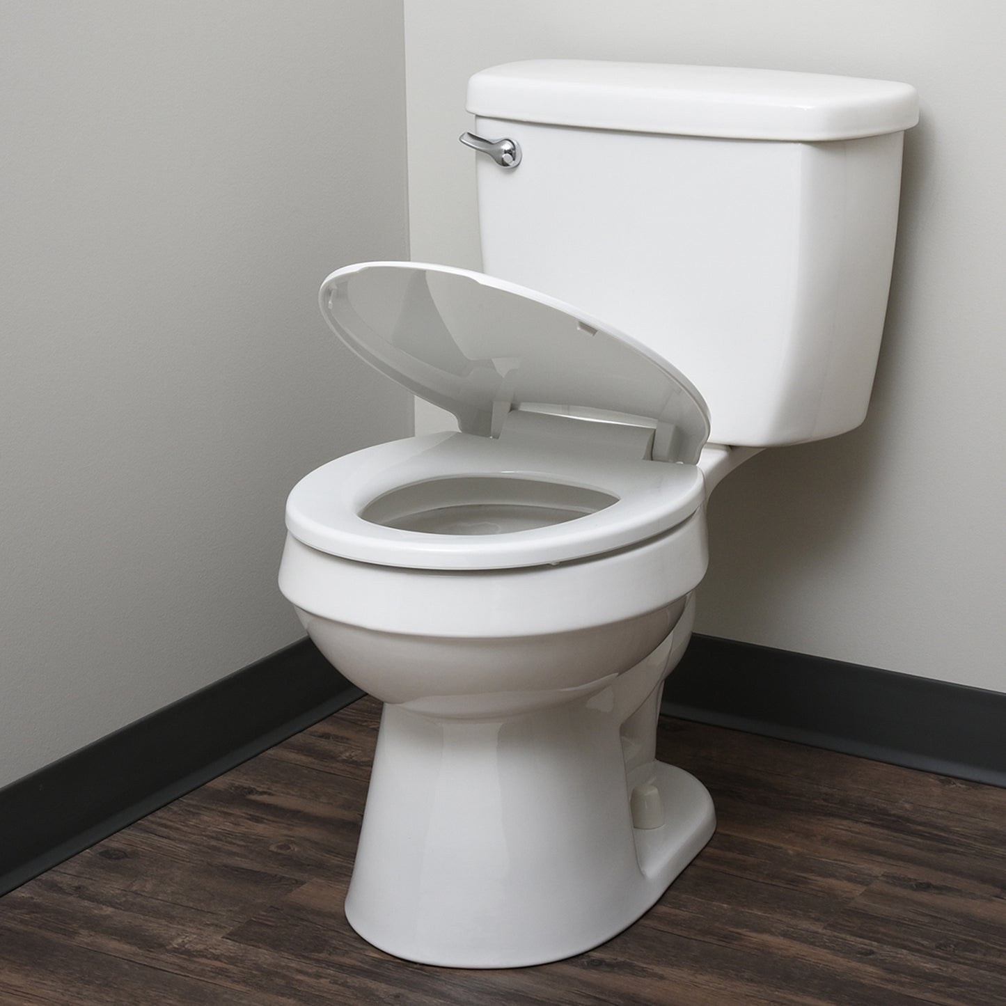 Hausen Quick-Install Soft-Close Toilet Seat, Round, White, 1-Pack