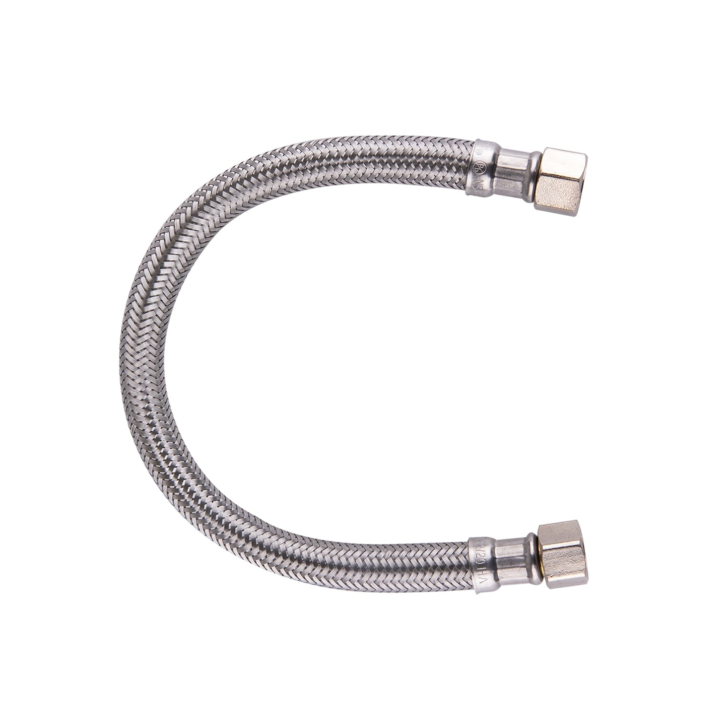 Hausen 3/8-inch Compression x 3/8-inch Compression x 12-inch Length Stainless Steel Faucet Water Supply Connector; Lead Free; cUPC and NSF-61 Certified; Compatible with Standard Faucets, 6-Pack