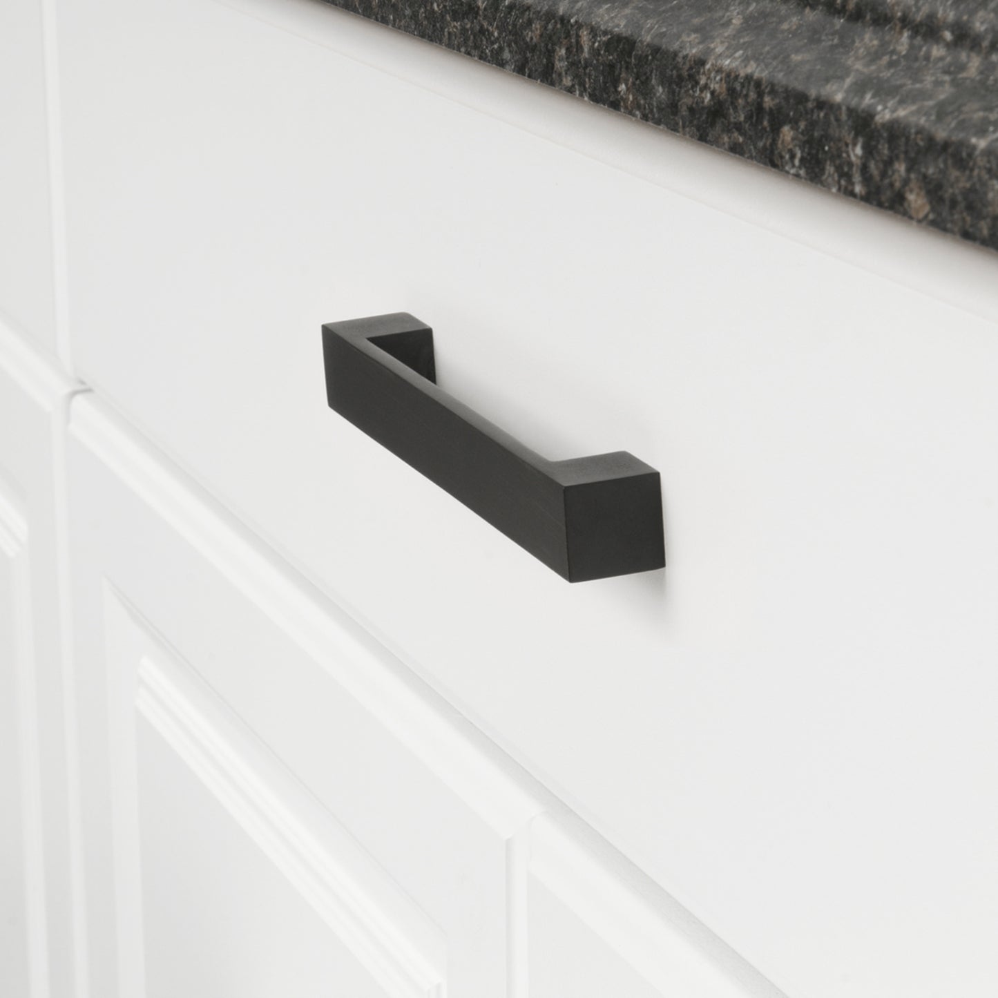 South Main Hardware Short Modern Cabinet Handle, 7.68" Length (6.4" Hole Center), Oil Rubbed Bronze, 10-Pack