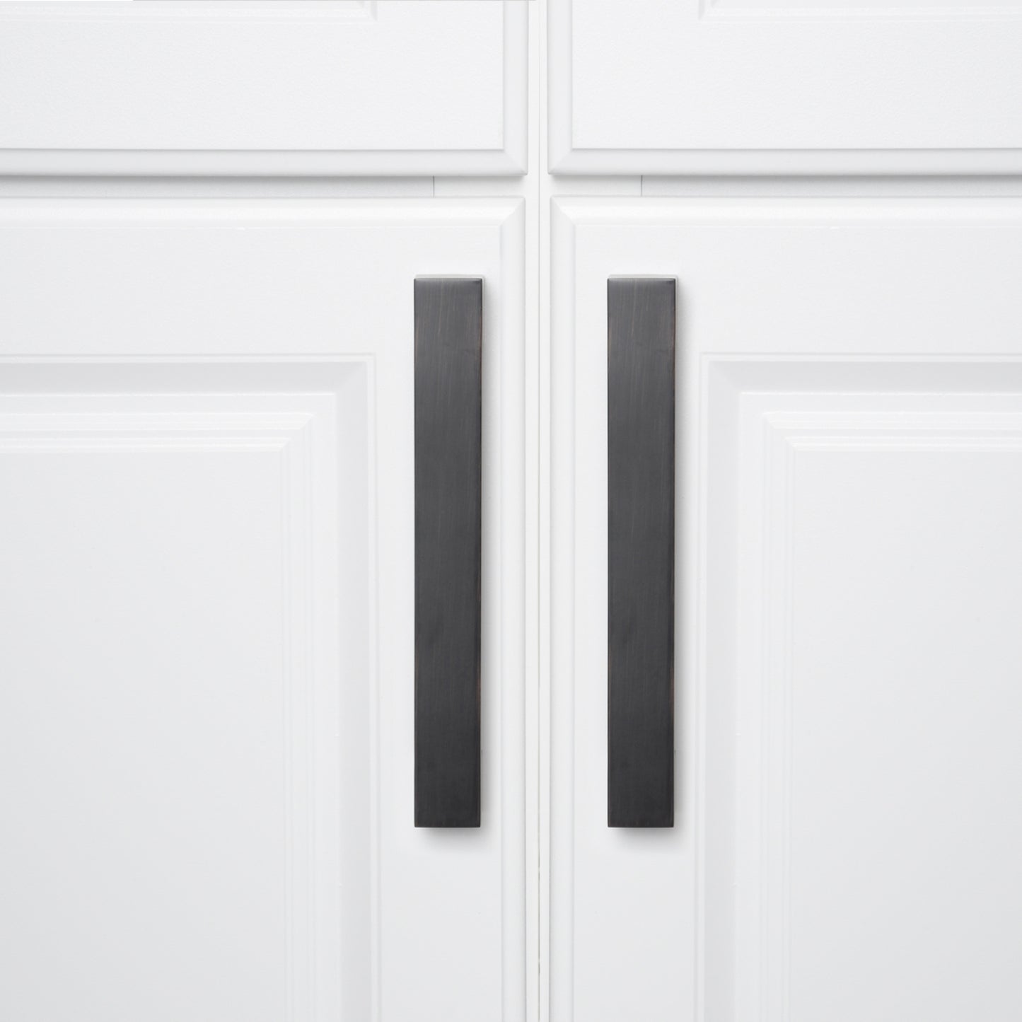 South Main Hardware Short Modern Cabinet Handle, 7.68" Length (6.4" Hole Center), Oil Rubbed Bronze, 10-Pack