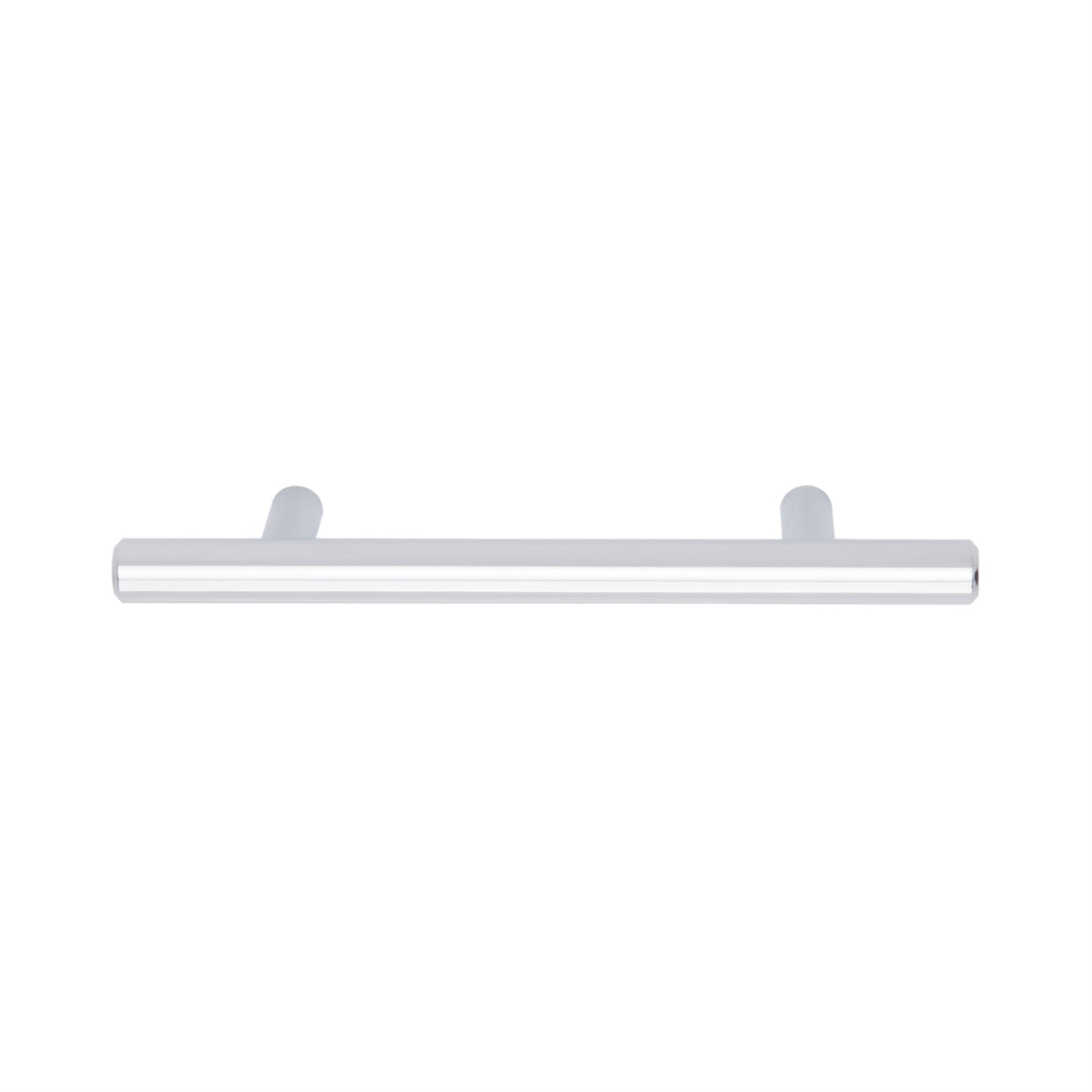 South Main Hardware Euro Bar Cabinet Handle (1/2" Diameter), 6.13" Length (3.75" Hole Center), Polished Chrome, 10-Pack