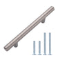 South Main Hardware Euro Bar Cabinet Handle (1/2" Diameter), 5.88" Length (3.5" Hole Center)