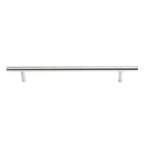 South Main Hardware Euro Bar Cabinet Handle (3/8" Diameter), 10" Length (7.5" Hole Center), Stainless Steel