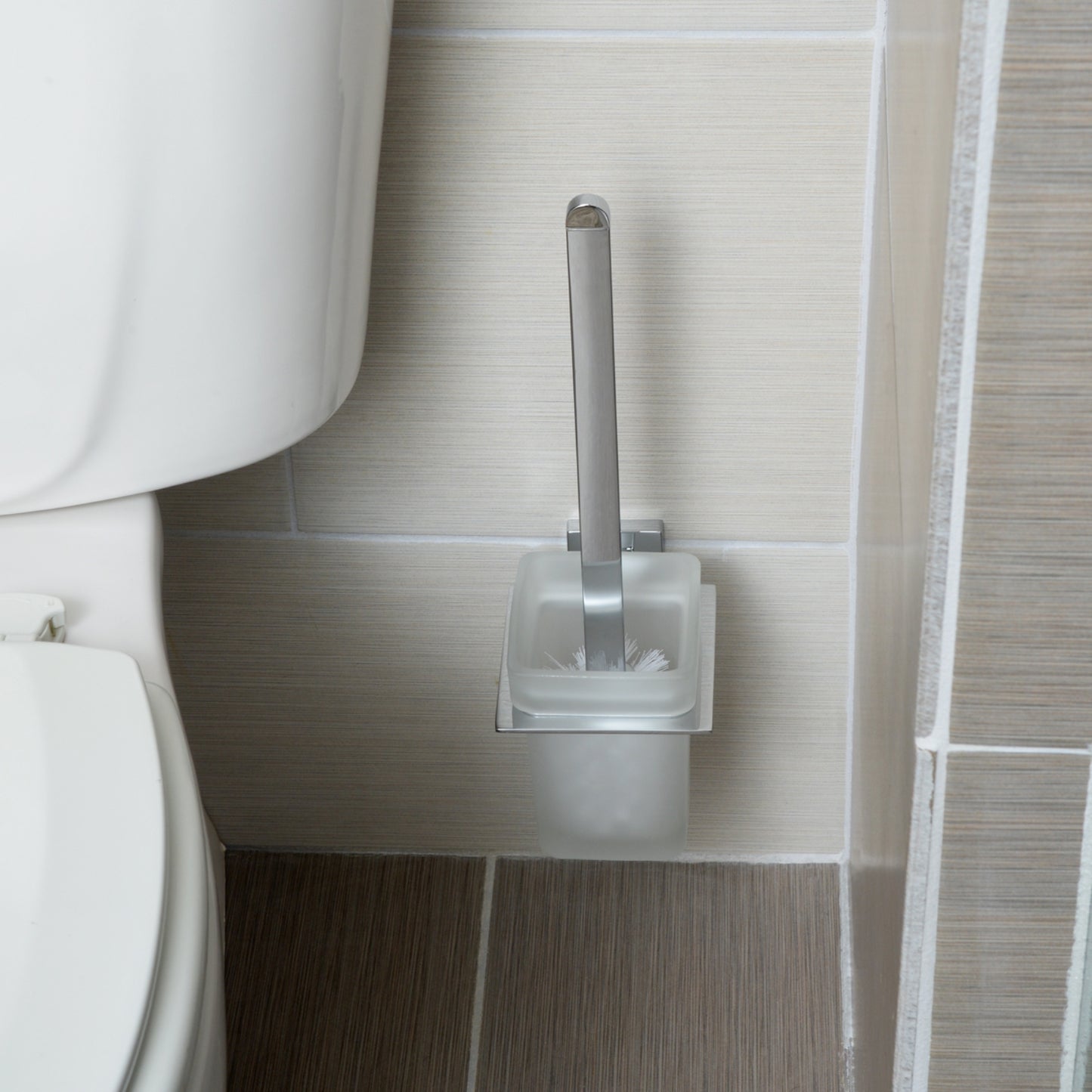 South Main Hardware Euro Toilet Brush Holder - Polished Chrome