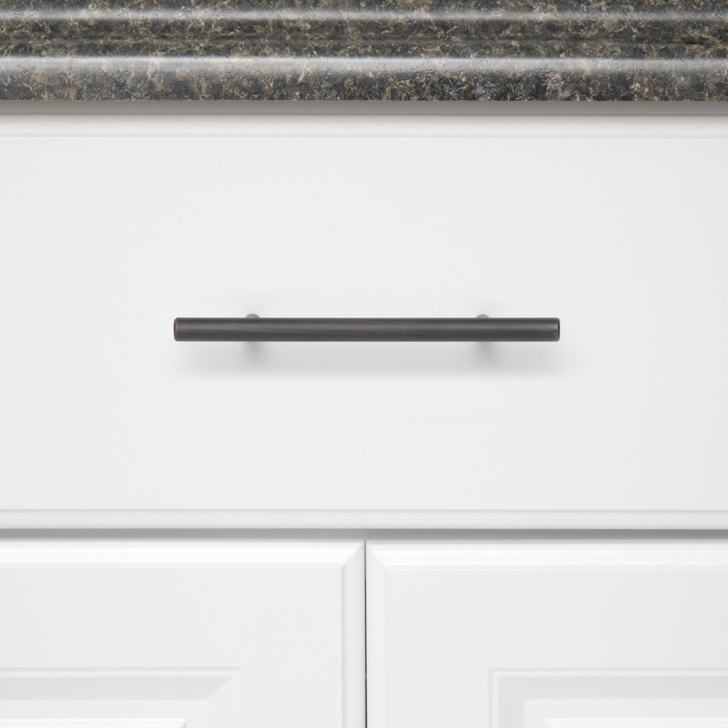 South Main Hardware Euro Bar Cabinet Handle (3/8" Diameter), 6.13" Length (3.75" Hole Center), Oil Rubbed Bronze, 10-Pack