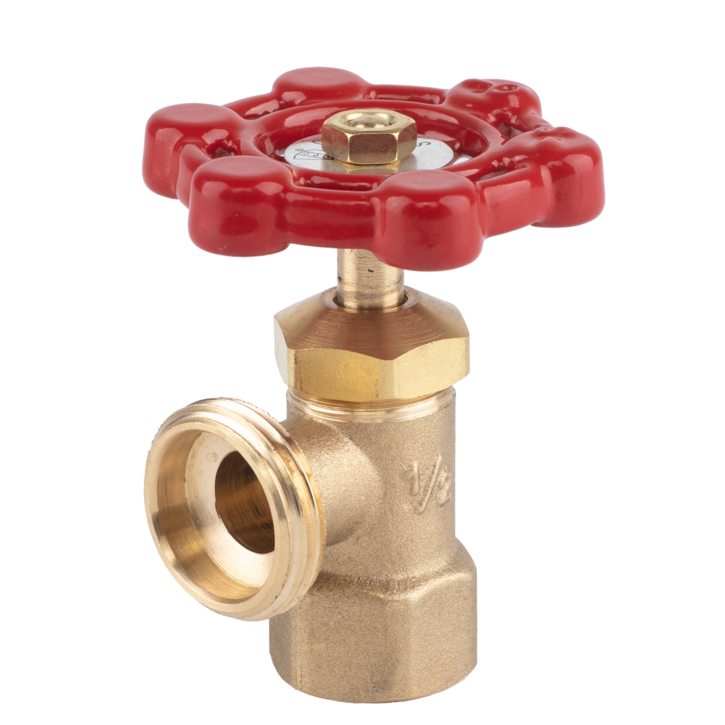 Hausen 1/2-inch FIP (Female Iron Pipe) x 3/4-inch MHT (Male Hose Thread) Brass Boiler Drain Valve; cUPC Certified; Compatible with Boilers and Water Heaters in Plumbing and Heating Systems, 5-pack