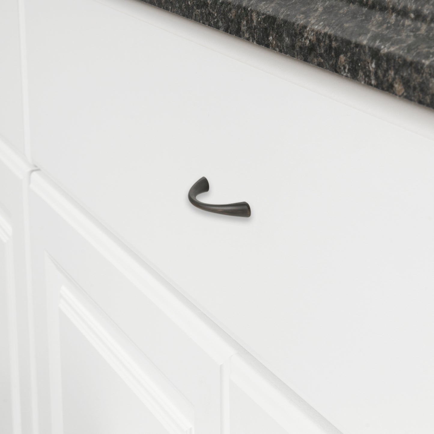 South Main Hardware Tapered Bow Cabinet Handle, 3" Length (2.52" Hole Center)