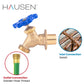 Hausen 1/2-inch or 3/4-inch Sweat x 3/4-inch MHT (Male Hose Thread) Brass Sillcock Valve with Handle Shutoff; cUPC Certified, Compatible with Standard Garden Hoses, 5-Pack