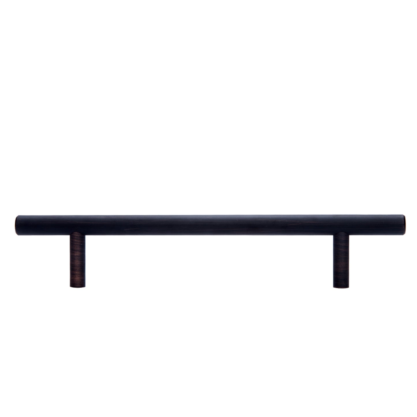 South Main Hardware Euro Bar Cabinet Handle (3/8" Diameter), 7.38" Length (5" Hole Center), Oil Rubbed Bronze, 10-Pack