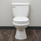 Hausen Universal Economy Toilet Lever, White, 1-Pack, Left-Front Side Mount