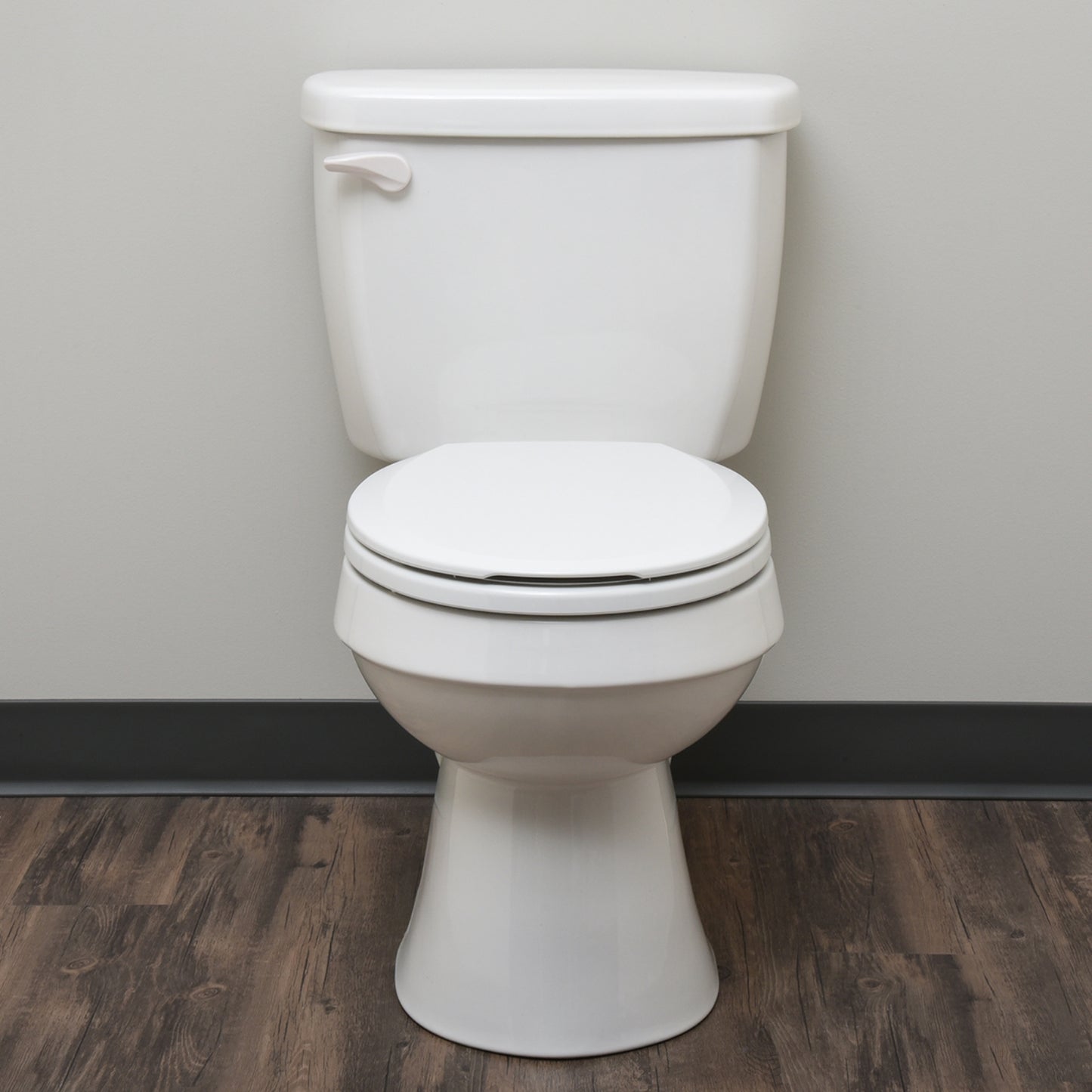 Hausen Universal Economy Toilet Lever, White, 1-Pack, Left-Front Side Mount