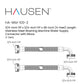 Hausen 3/4-inch FIP (Female Iron Pipe) x 3/4-inch FIP (Female Iron Pipe) x 48-inch (4-Feet) Length Stainless Steel Washing Machine Water Supply Connector with Elbow; For Cold & Hot Water Connections, 4-Pack