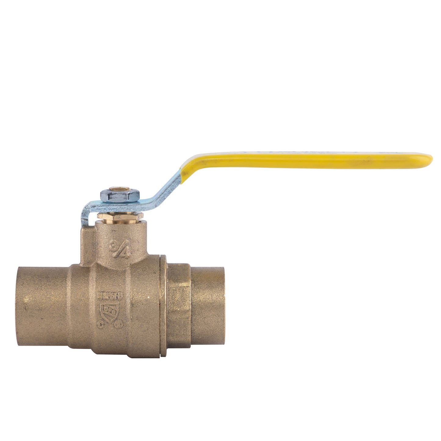 Hausen 3/4-inch Sweat x 3/4-inch Sweat Full Port Brass Ball Valve; Lead Free Forged Brass; Blowout Resistant Stem; cUPC/ANSI/NSF Certified; For Use in Potable Water Distribution Systems, 5-Pack