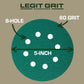 5-Inch 8-Hole Sanding Discs Legit Grit