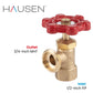 Hausen 1/2-inch FIP (Female Iron Pipe) x 3/4-inch MHT (Male Hose Thread) Brass Boiler Drain Valve; cUPC Certified; Compatible with Boilers and Water Heaters in Plumbing and Heating Systems, 5-pack