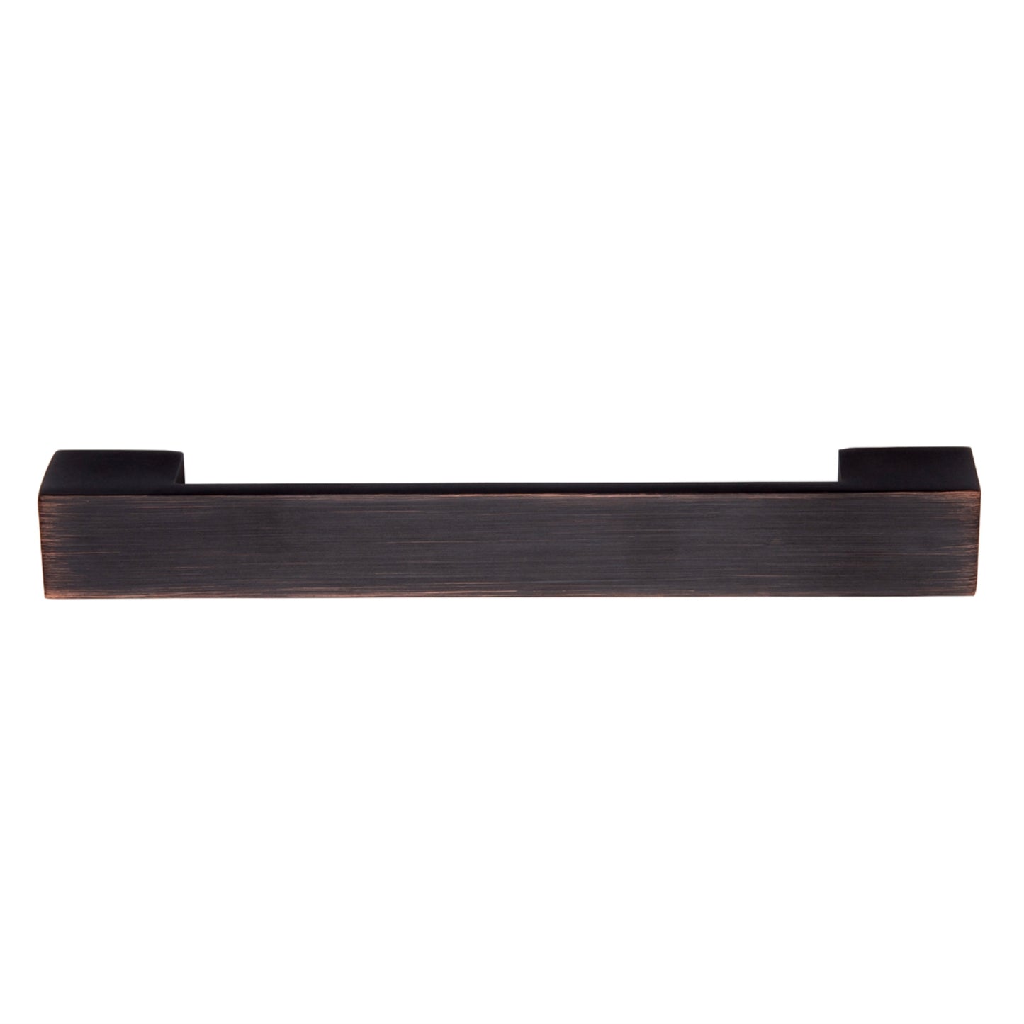 South Main Hardware Short Modern Cabinet Handle, 7.68" Length (6.4" Hole Center), Oil Rubbed Bronze, 10-Pack
