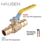 Hausen 3/4-inch PEX Standard Port Brass Ball Valve with PEX Expansion Connection, 1-Pack