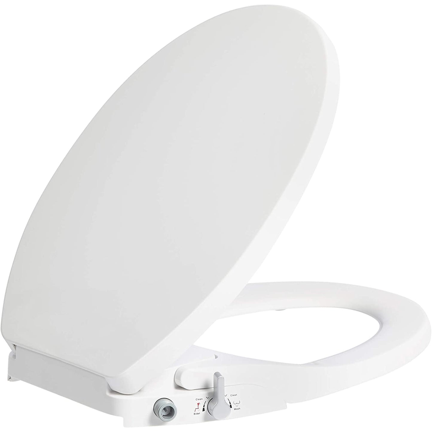 Hausen Non-Electric Bidet Toilet Seat, Round, White