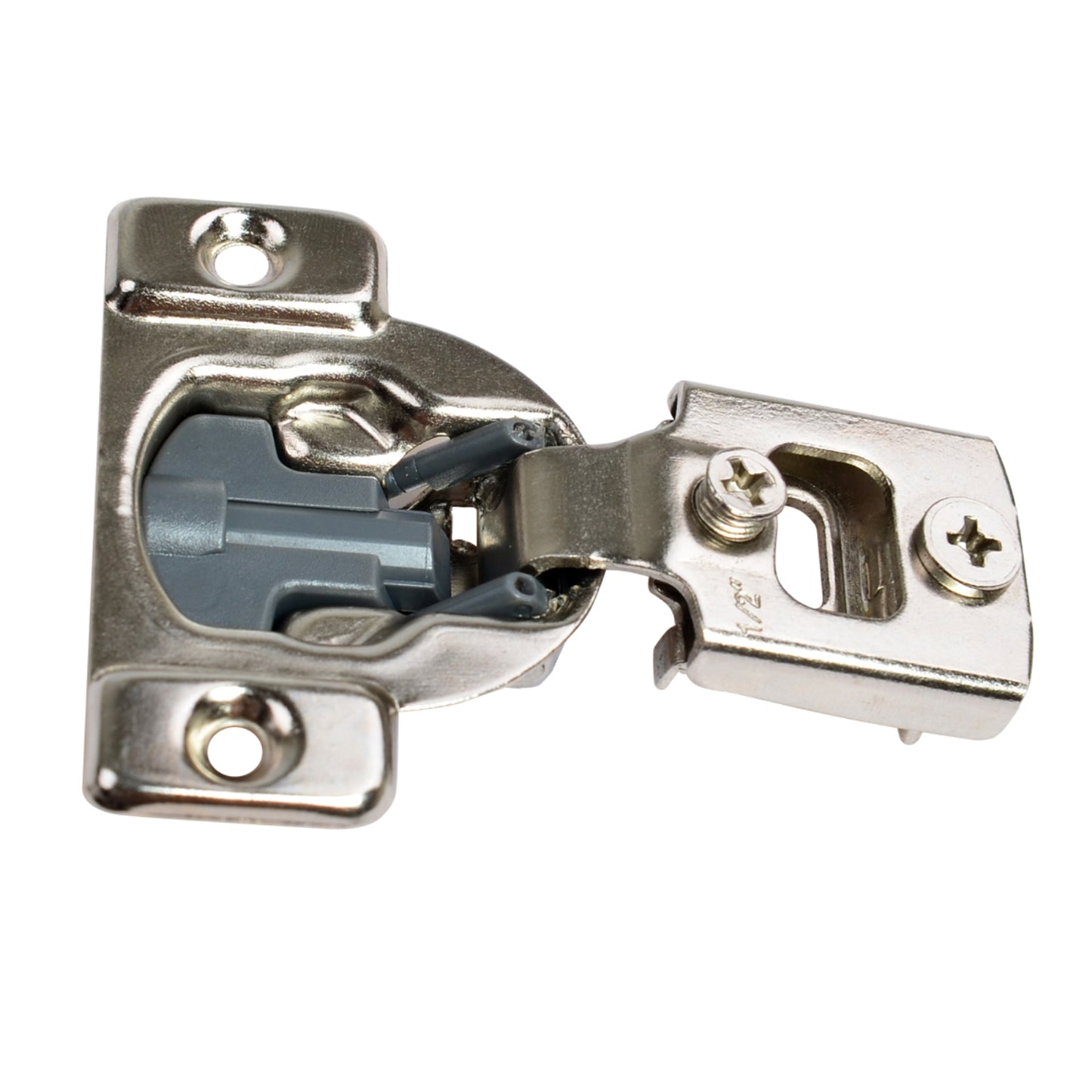 South Main Hardware 108 Degree Compact 1/2-inch Overlay Soft-Close Cabinet Hinge, 35mm Face Frame, Nickel Plated Finish, 5-Pairs
