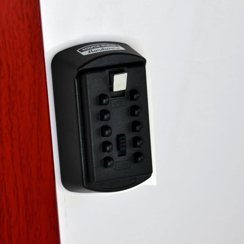 South Main Hardware Push Button Key Storage Lock Box, Resettable Combi