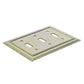 South Main Hardware Triple Toggle Wall Plate, Antique Brass, 1-Pack