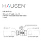 Hausen 1/2-inch FIP x 1/2-inch FIP Full Port Threaded Brass Ball Valve, 1-Pack