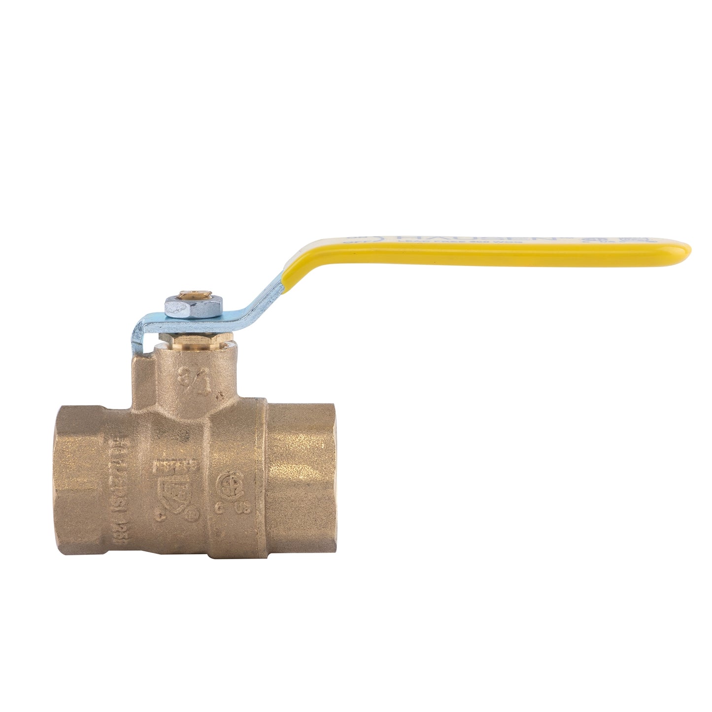 Hausen 3/4-inch FIP (Female Iron Pipe) x 3/4-inch FIP (Female Iron Pipe) Full Port Threaded Brass Ball Valve; Blowout Resistant Stem; For Use in Potable Water Distribution Systems, 5-Pack