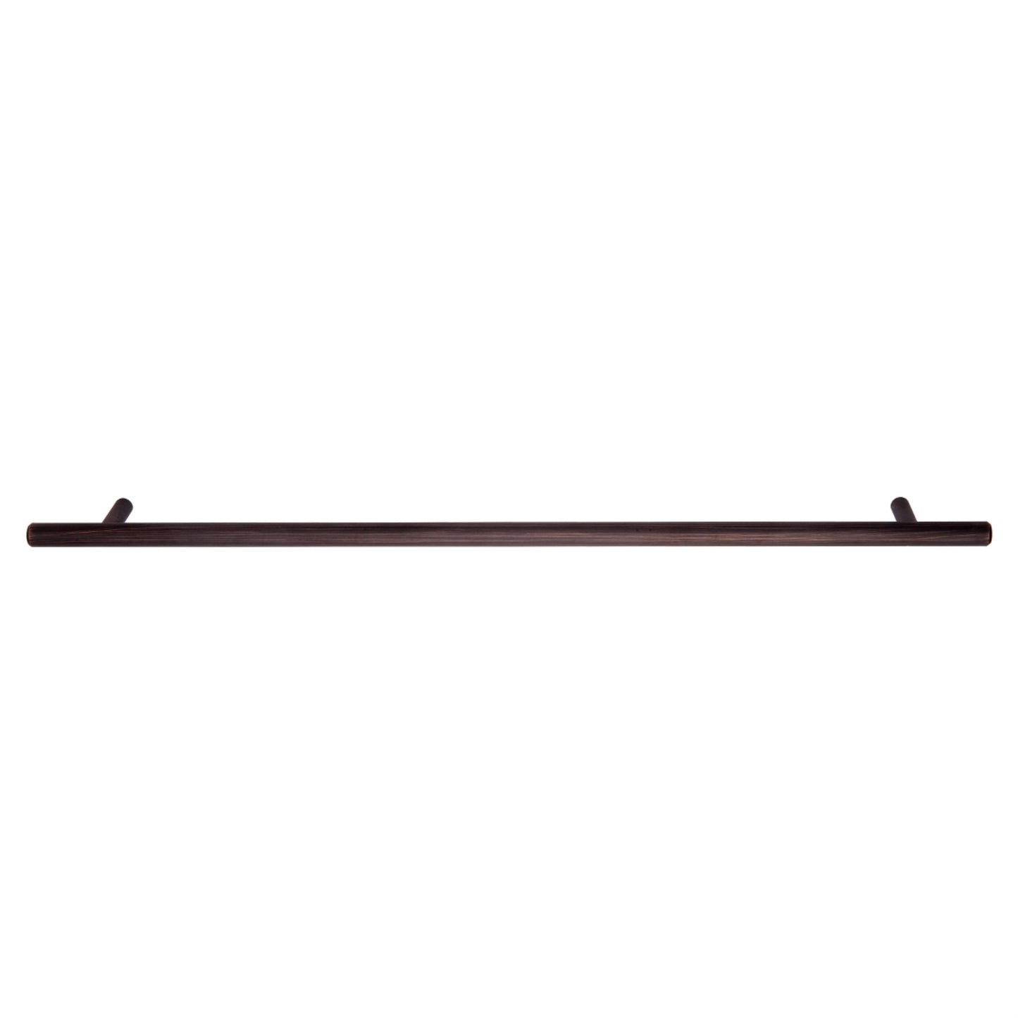 South Main Hardware Euro Bar Cabinet Handle (3/8" Diameter), 15" Length (12.63" Hole Center), Oil Rubbed Bronze, 10-Pack