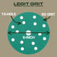 6-Inch 15-Hole Hook & Loop Sanding Discs, Single Grit, 50/100/150-Packs