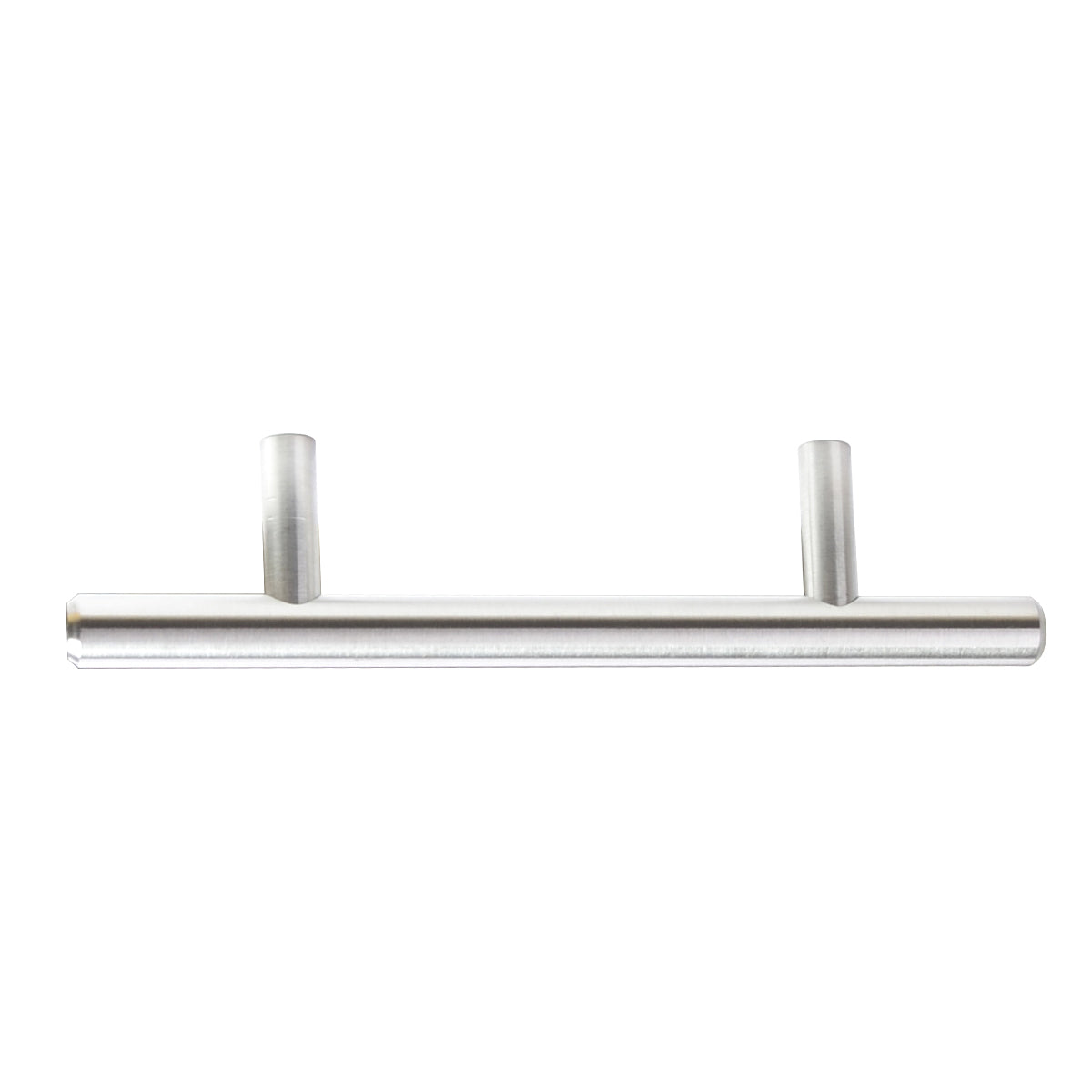 South Main Hardware Euro Bar Cabinet Handle (3/8" Diameter), 5.38" Length (3" Hole Center), Stainless Steel