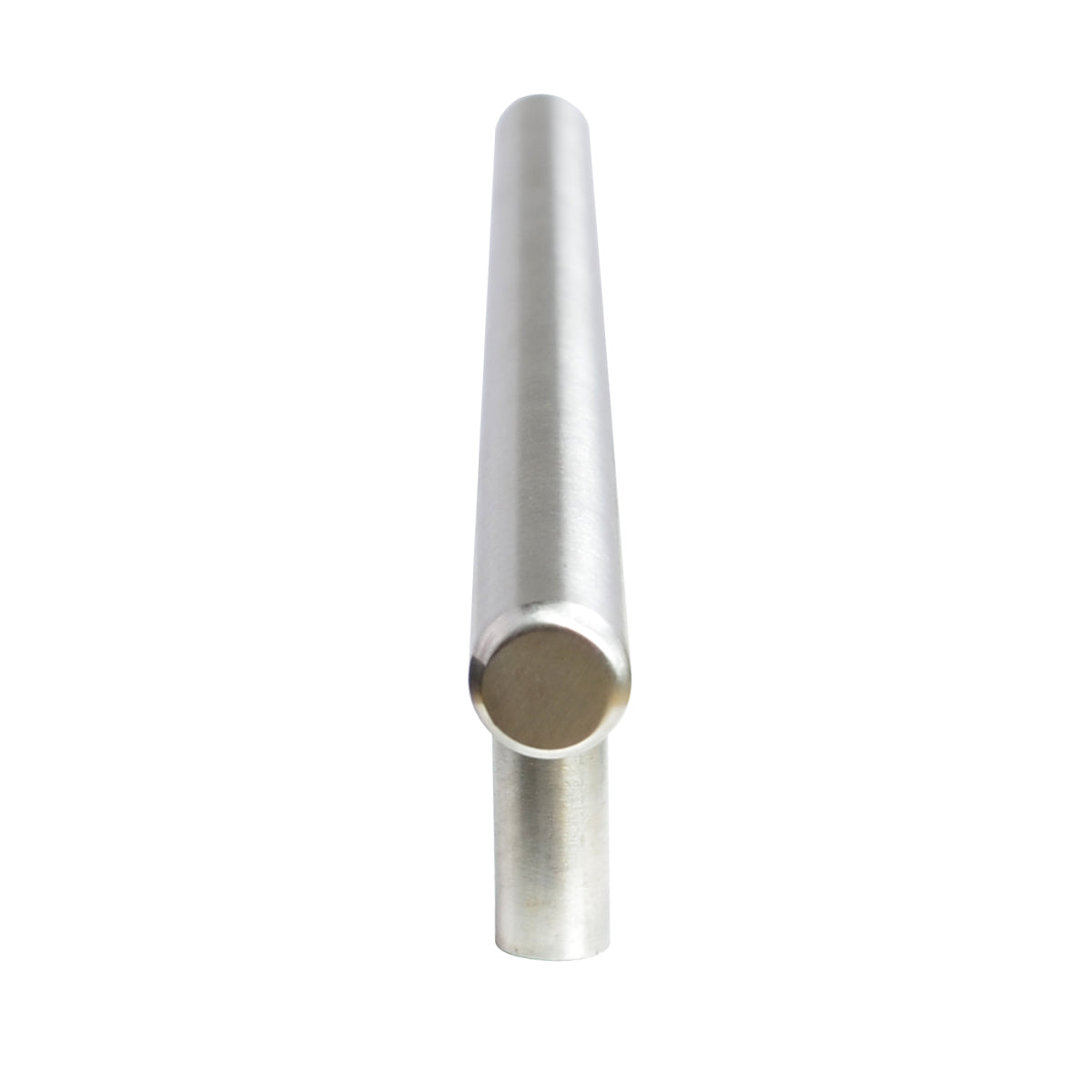 South Main Hardware Euro Bar Cabinet Handle (3/8" Diameter), 7.38" Length (5" Hole Center), Stainless Steel