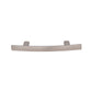 South Main Hardware Modern Curved Bar Cabinet Pull, 5-1/4" Length (3" Hole Center), Satin Nickel