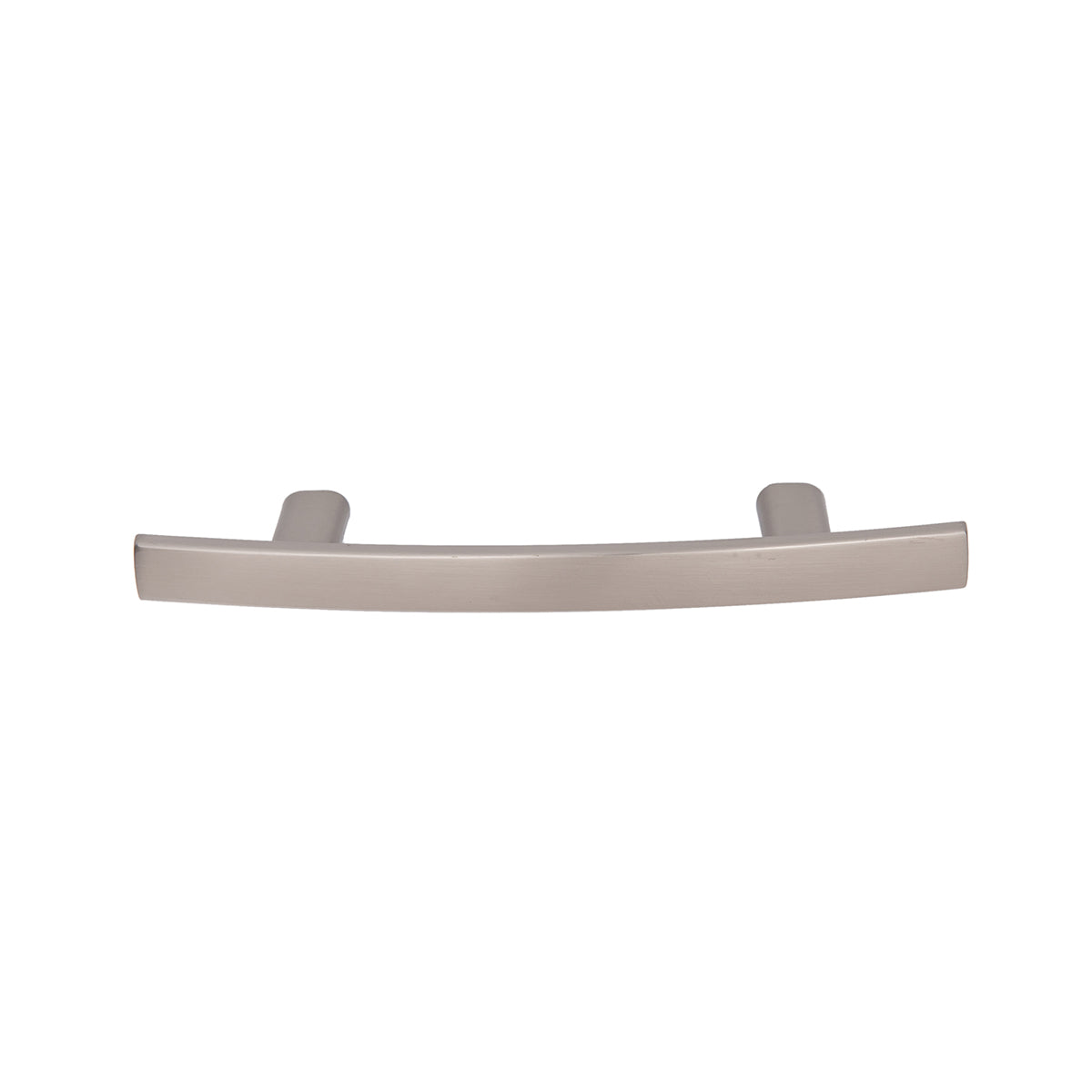 South Main Hardware Modern Curved Bar Cabinet Pull, 5-1/4" Length (3" Hole Center), Satin Nickel