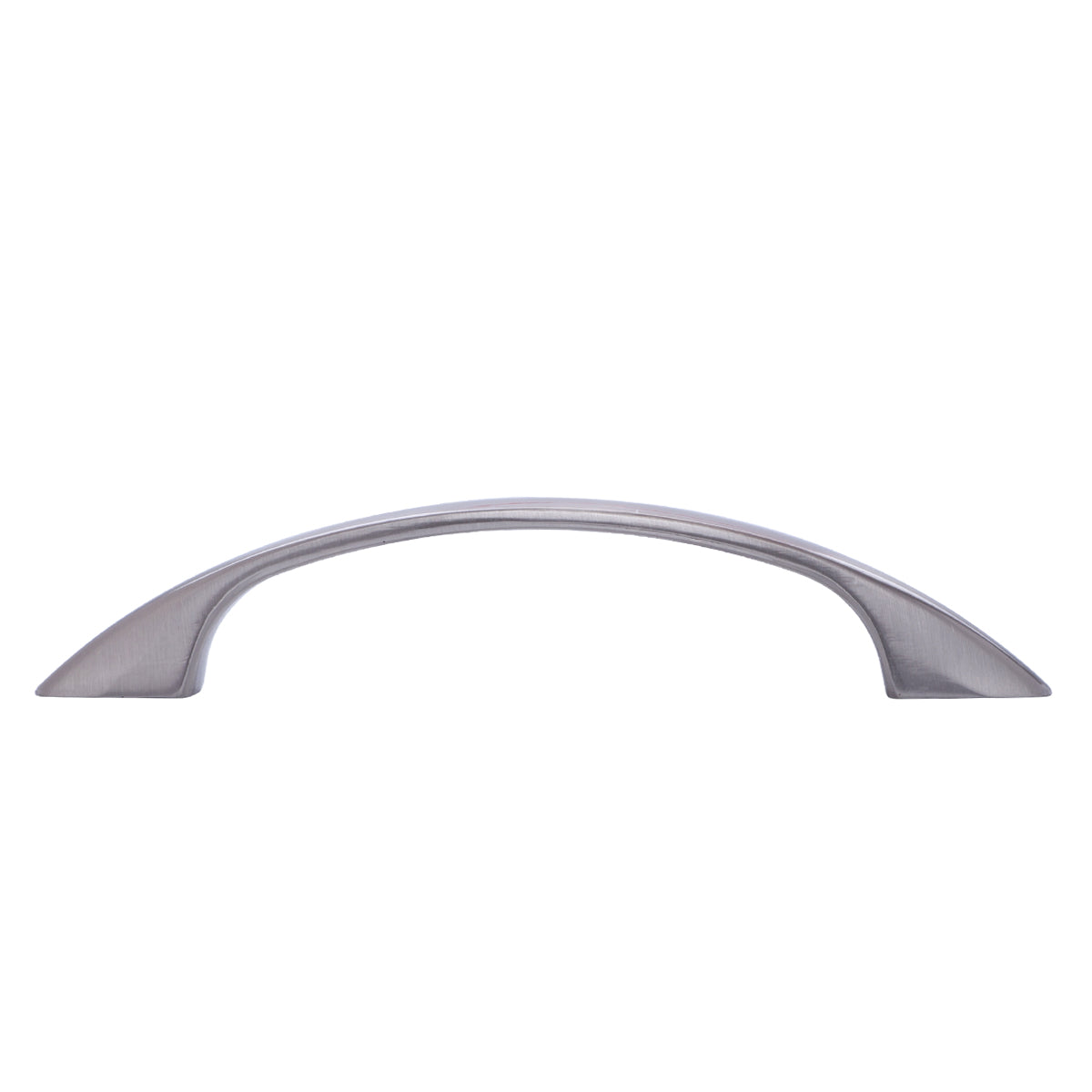 South Main Hardware Arch Cabinet Handle, 4" Length (3" Hole Center), Satin Nickel
