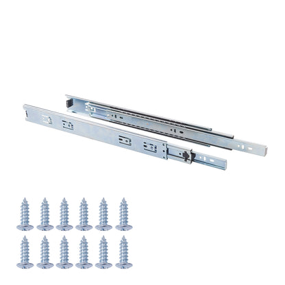 South Main Hardware Side Mount Stainless Steel Ball Bearing Full Extension Drawer Slides, 1-Pair
