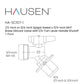 Hausen 1/2-inch or 3/4-inch Spigot Sweat x 3/4-inch MHT Brass Sillcock Valve with 1/4-Turn Lever Handle Shutoff, 1-Pack