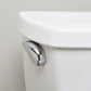 Hausen Modern Universal Left-Side Mount Brass and Plastic Toilet Lever, Chrome, 1-Pack