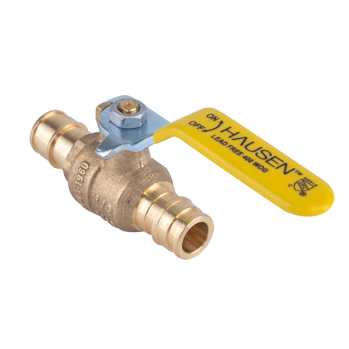 Hausen 1/2-inch PEX Standard Port Brass Ball Valve with PEX Expansion Connection, 1-Pack