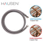 Hausen 1/4-inch Compression x 1/4-inch Compression x 60-inch (5-Feet) Length Stainless Steel Ice Maker Water Supply Connector; Lead Free; Compatible with Standard Refrigerators, 1-Pack