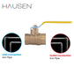 Hausen 3/4-inch FIP x 3/4-inch FIP Full Port Threaded Brass Ball Valve, 1-Pack
