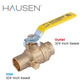 Hausen 3/4-inch Sweat x 3/4-inch Sweat Full Port Brass Ball Valve with Drain; Lead Free Forged Brass; Blowout Resistant Stem; For Use in Potable Water, Oil and Gas Distribution Systems, 10-Pack