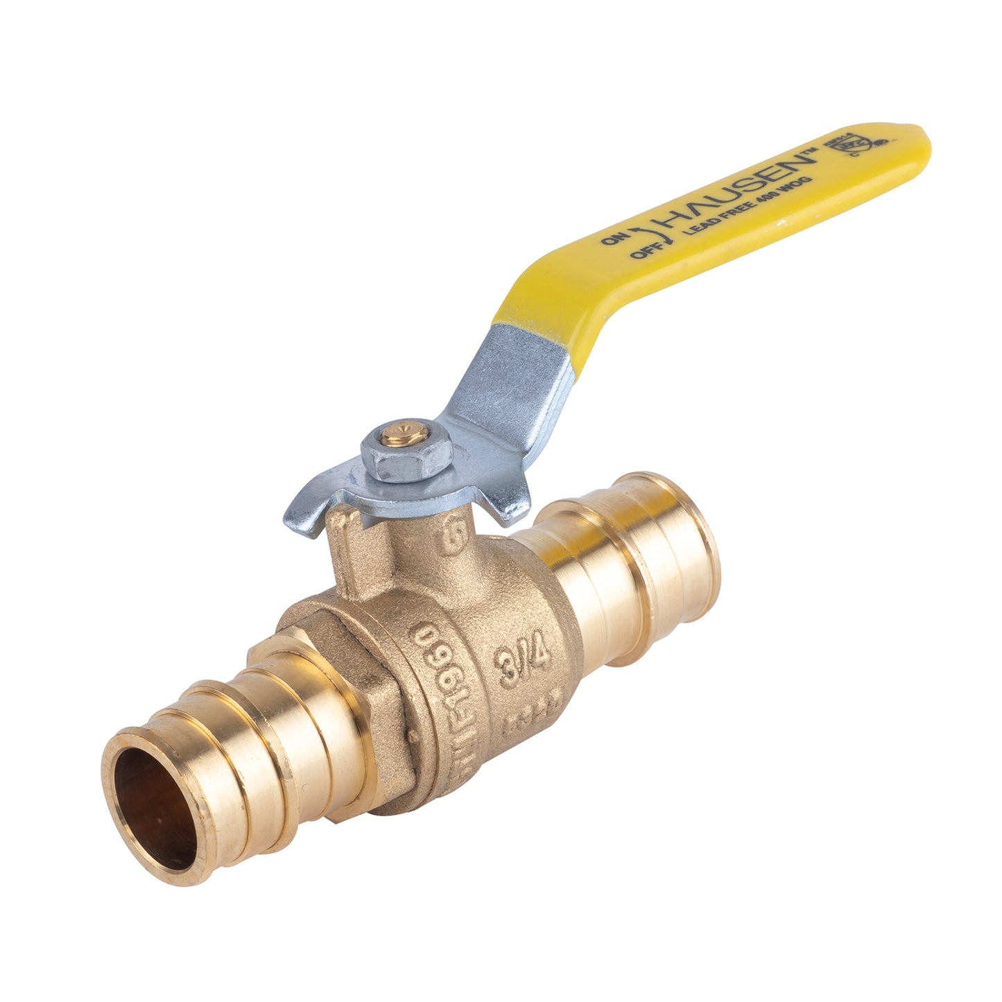 Hausen 3/4-inch PEX Standard Port Brass Ball Valve with PEX Expansion Connection, 1-Pack