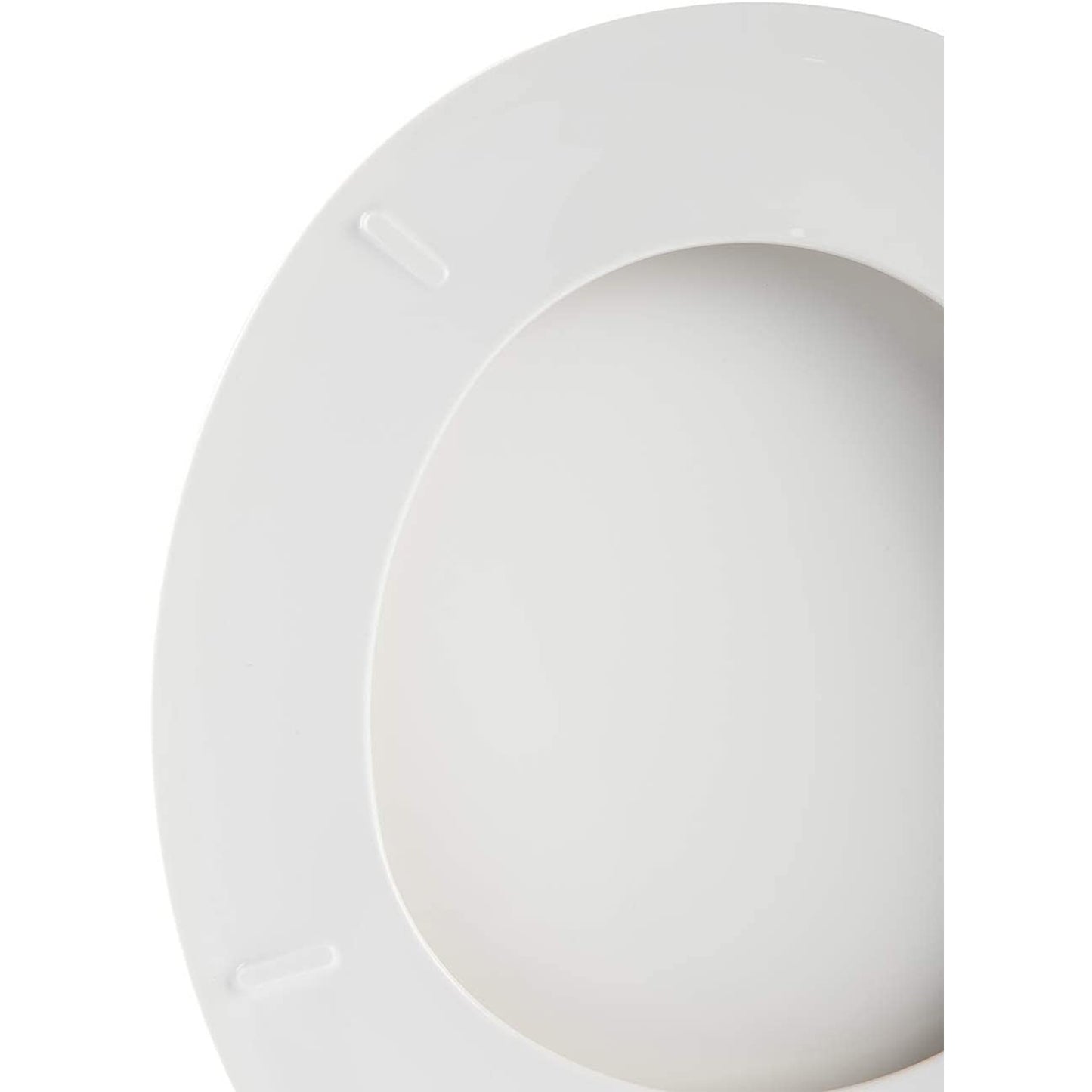 Hausen Economy Toilet Seat, Round, White, 2-Pack